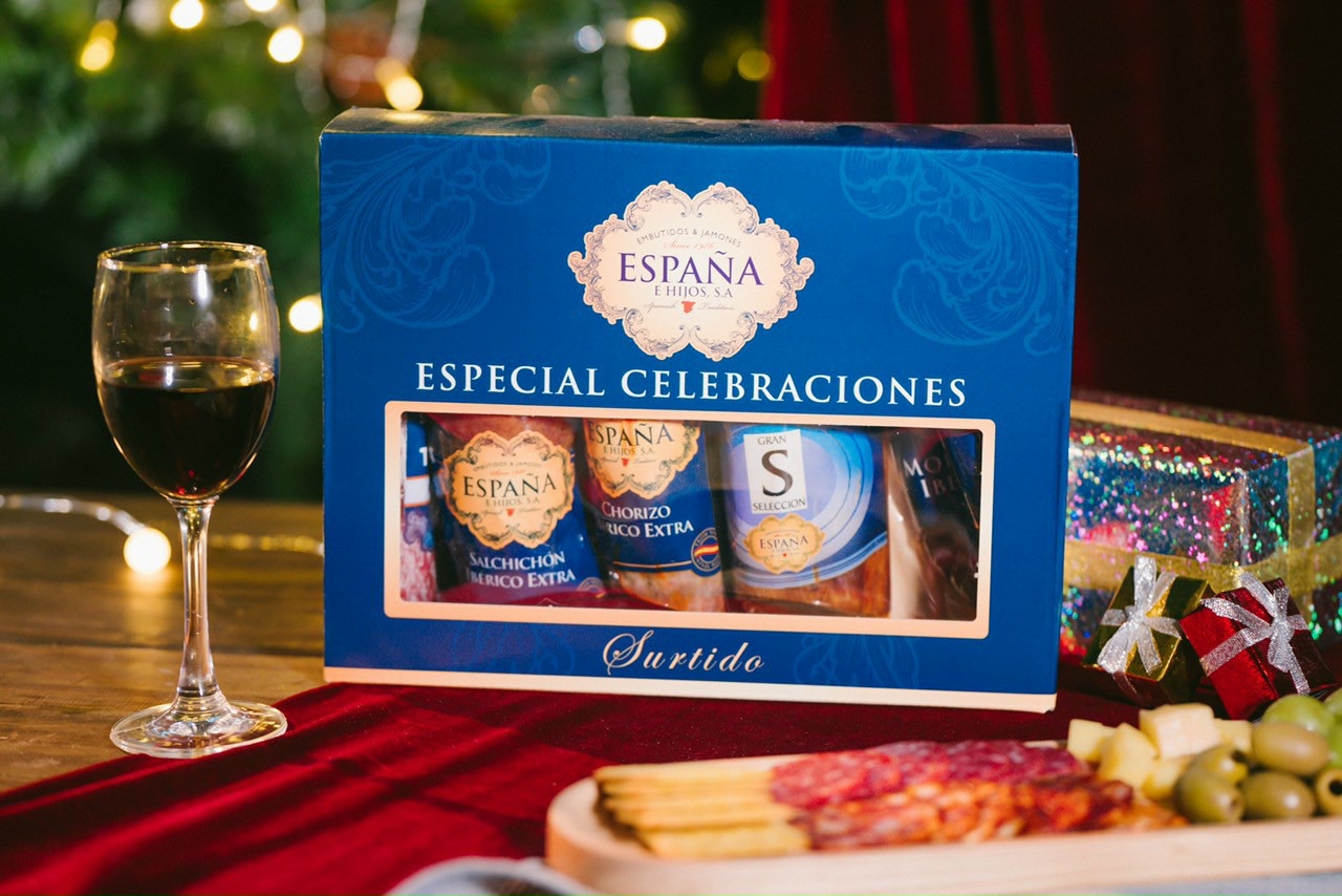 Set 5 món jamon và salami Espana thịt lợn muối Tây Ban Nha