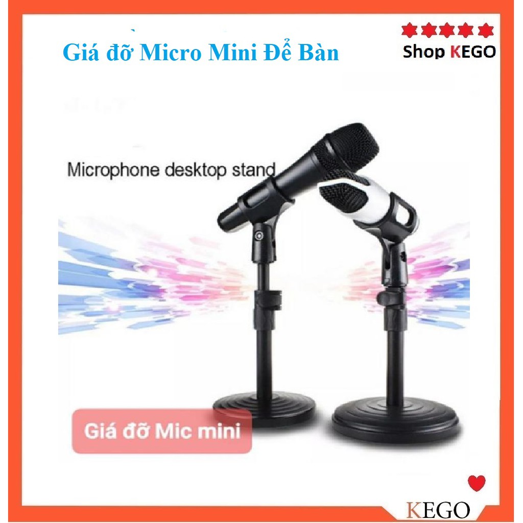 Giá đỡ kẹp Micro Mini Để Bàn phụ vụ livestream,hội họp...vv