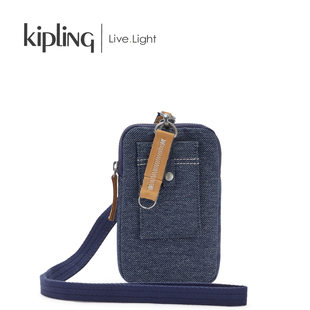 Kipling ví foster - satin beige / deep denim - huki7102