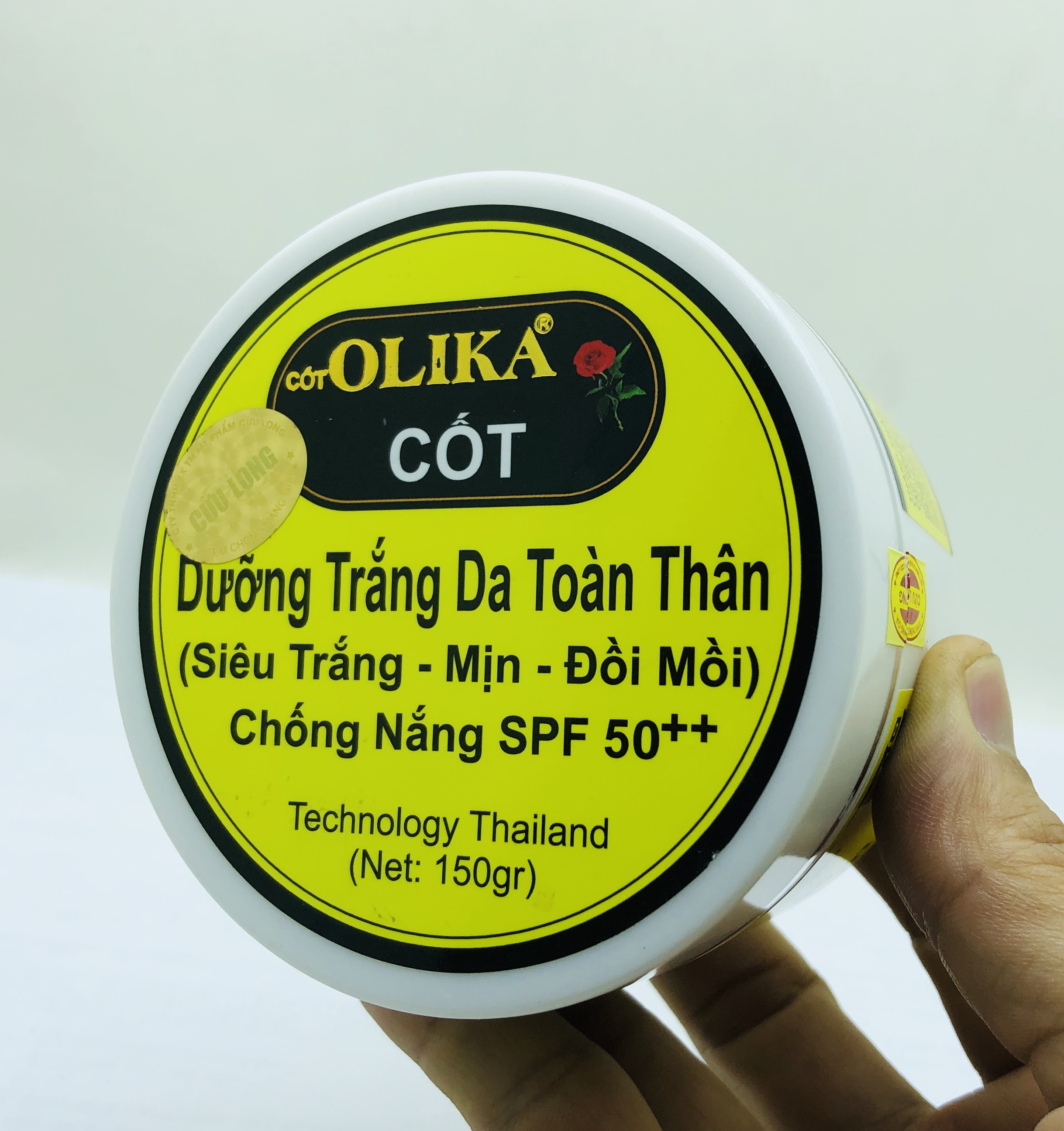 Kem Cốt Kem Body Siêu Trắng Da Chống Nắng Đa Tác Dụng Cốt Olika 150g