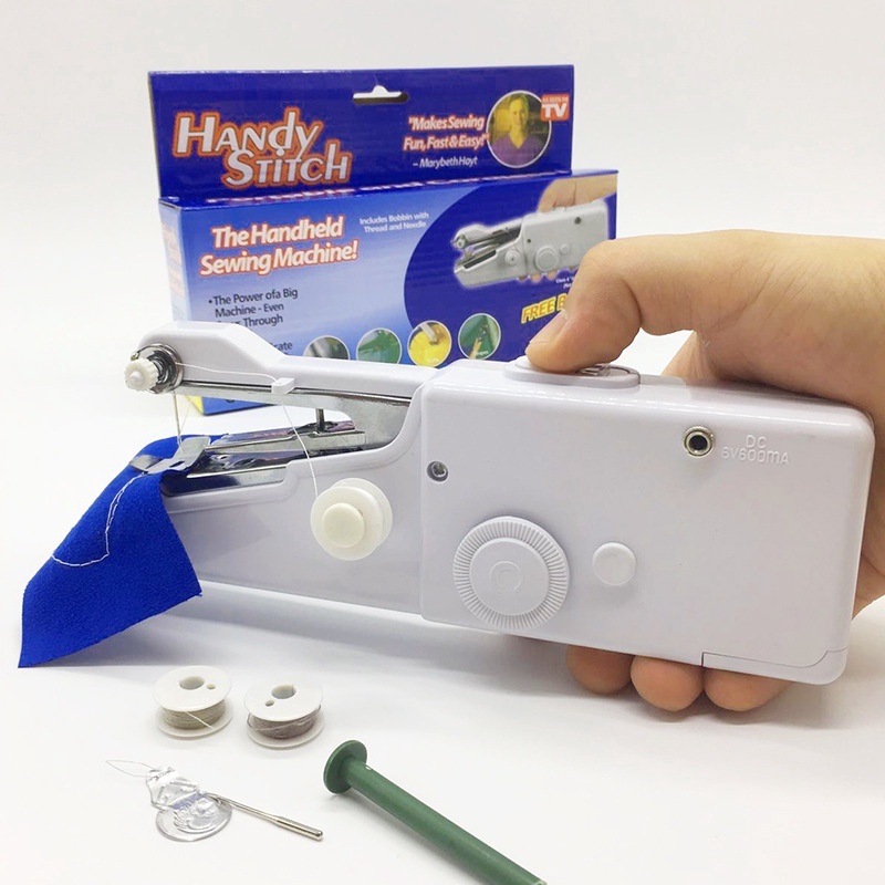 Máy Khâu Mini Cầm Tay, Máy May Cầm Tay Mini Handy Stitch Gia Đình Thiết Kế Nhỏ Gọn, Hiện Đại, Đẹp Mắt,Cấu Tạo Thông minh