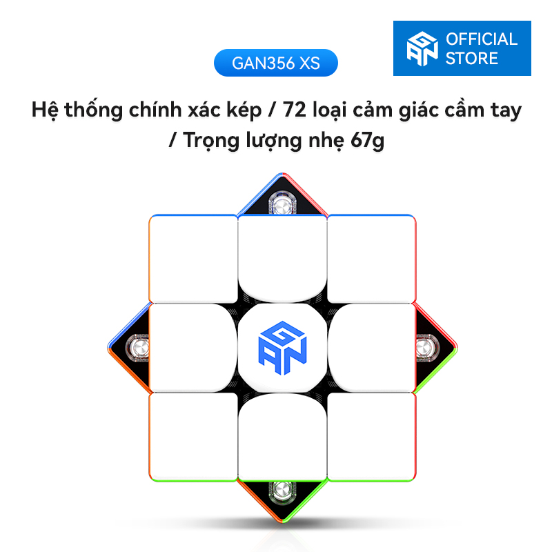 GAN 356 XS, Gans 3x3 Magnetic Speed Cube 356XS Magic Cube (Stickerless)