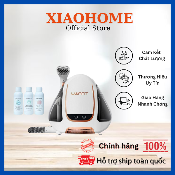Máy hút và giặt cầm tay uwant b100 - máy giặt cầm tay cao cấp dùng cho sofa, nệm, rèm, thảm - chính hãng