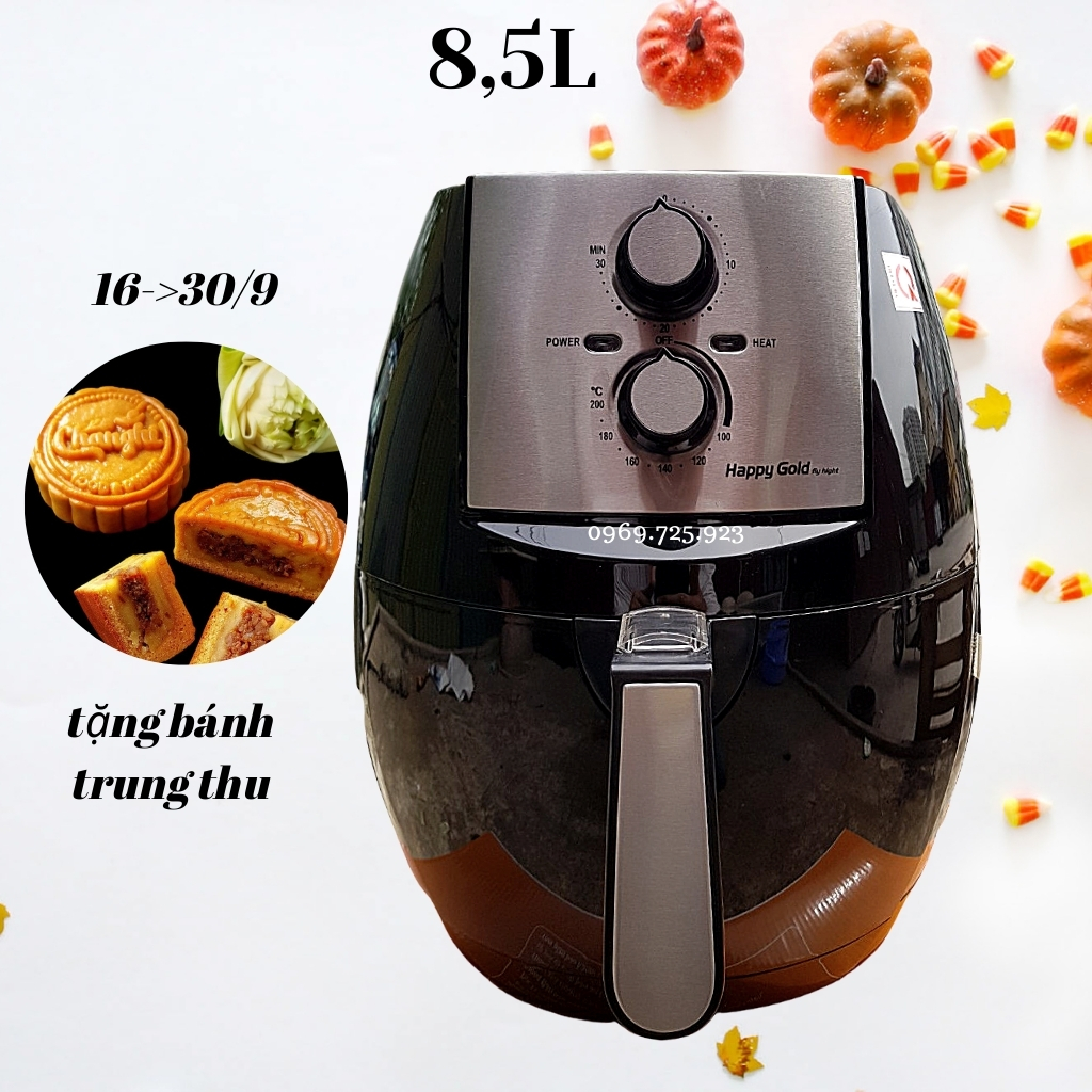 Nồi 8,5L- Nồi Chiên Không Dầu 8.5L- Happy Gold LD-NC85- Bảo Hành 12 tháng
