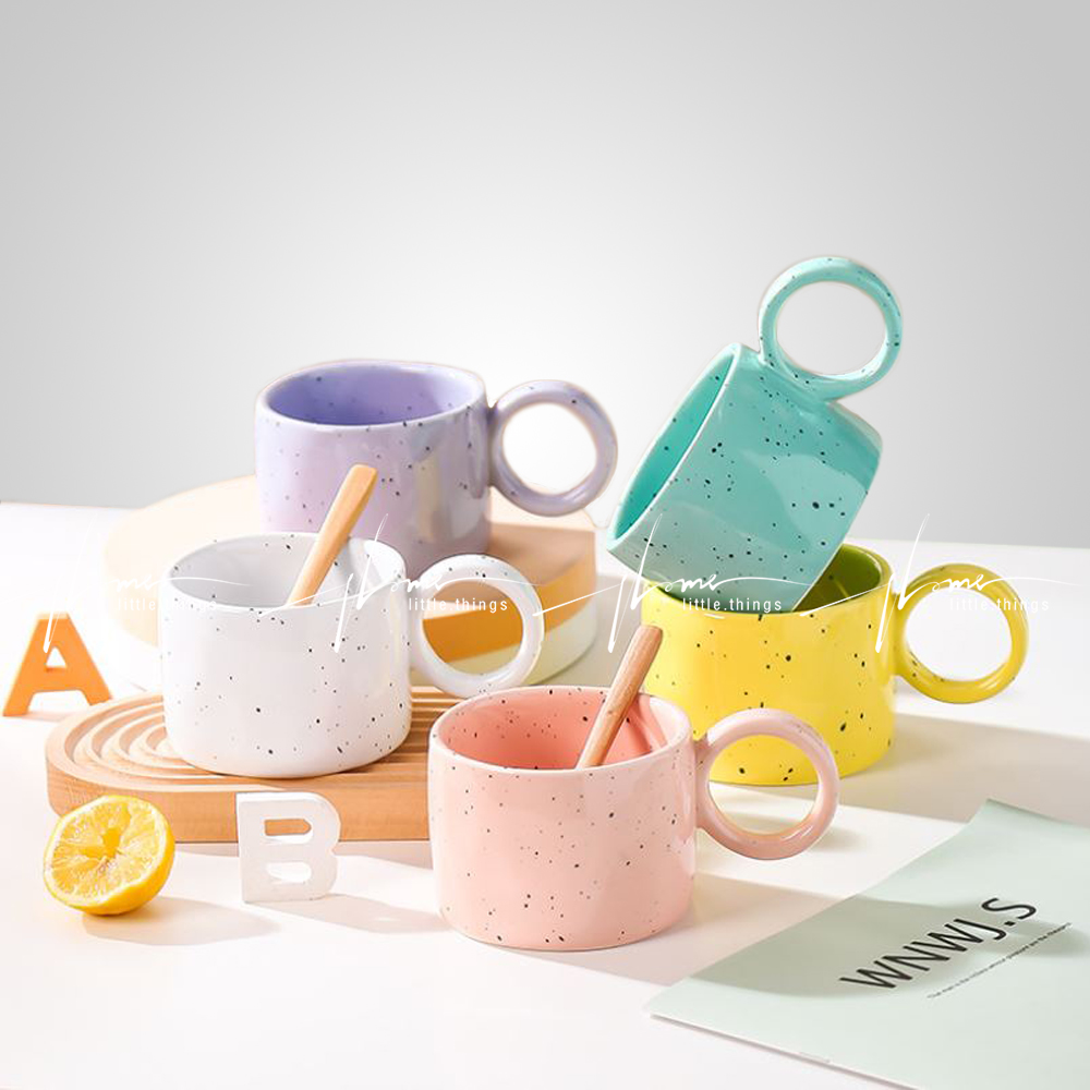 Ly, cốc uống nước bằng gốm sứ