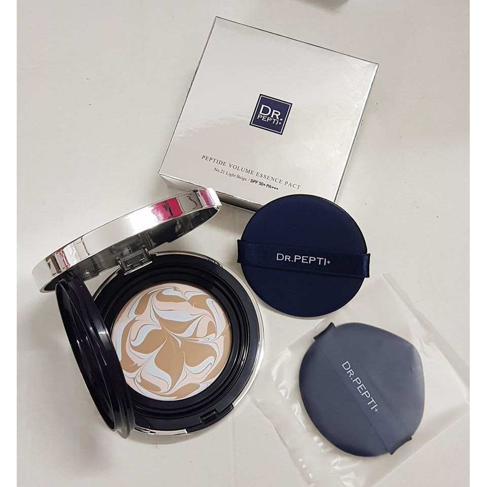 [HCM]Dr Pepti + Phấn tươi nước cao cấp chống nắng Volume essence pact SPF 50 + PA+++