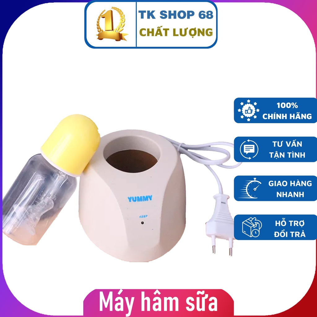 Máy hâm sữa Máy ủ nóng sữa đa năng tiệt trùng Yummy tặng kèm bình sữa - Duy trì nhiệt độ đều đặn và lâu dài, bổ sung nhi