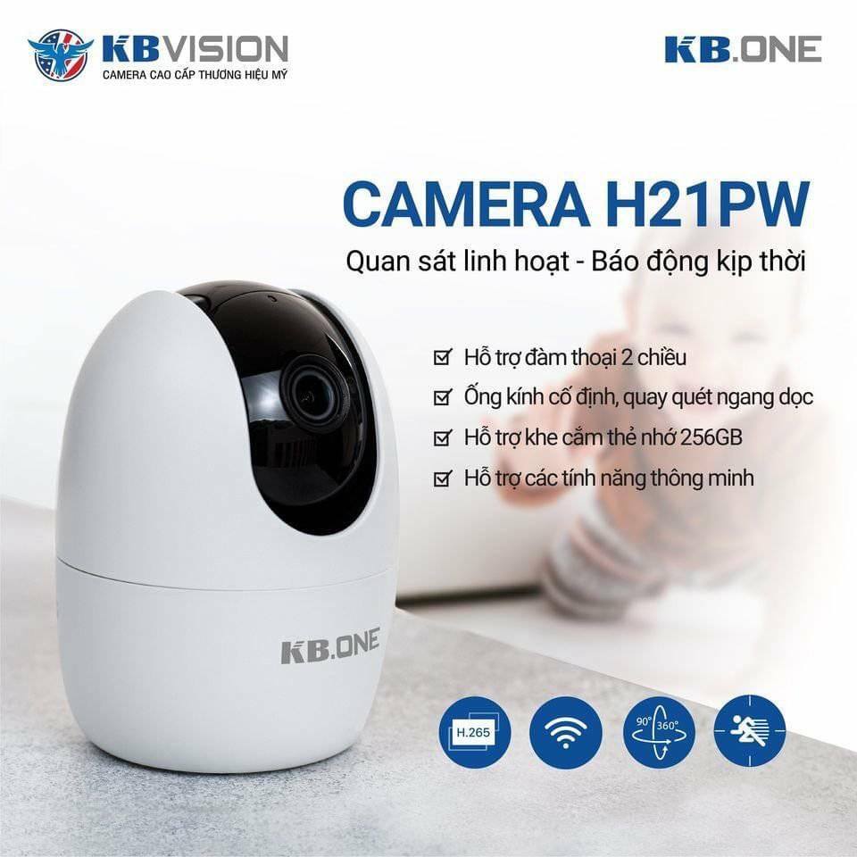 [NHÀ PHÂN PHỐI] Camera IP WIFI 360 KN-H21PW KBONE KBVISION - Bình Minh Company