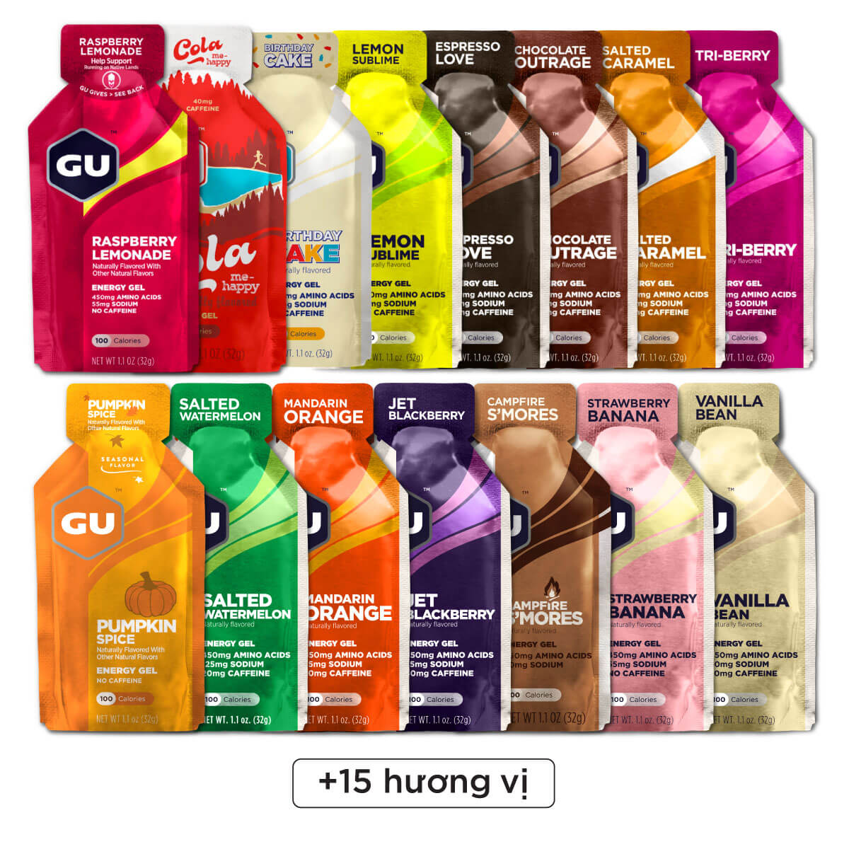 Gel Năng Lượng GU ENERGY - Bổ Sung Năng Lượng Khi Chơi Thể Thao Chạy Bộ, Bơi, Đạp Xe - 1Gói