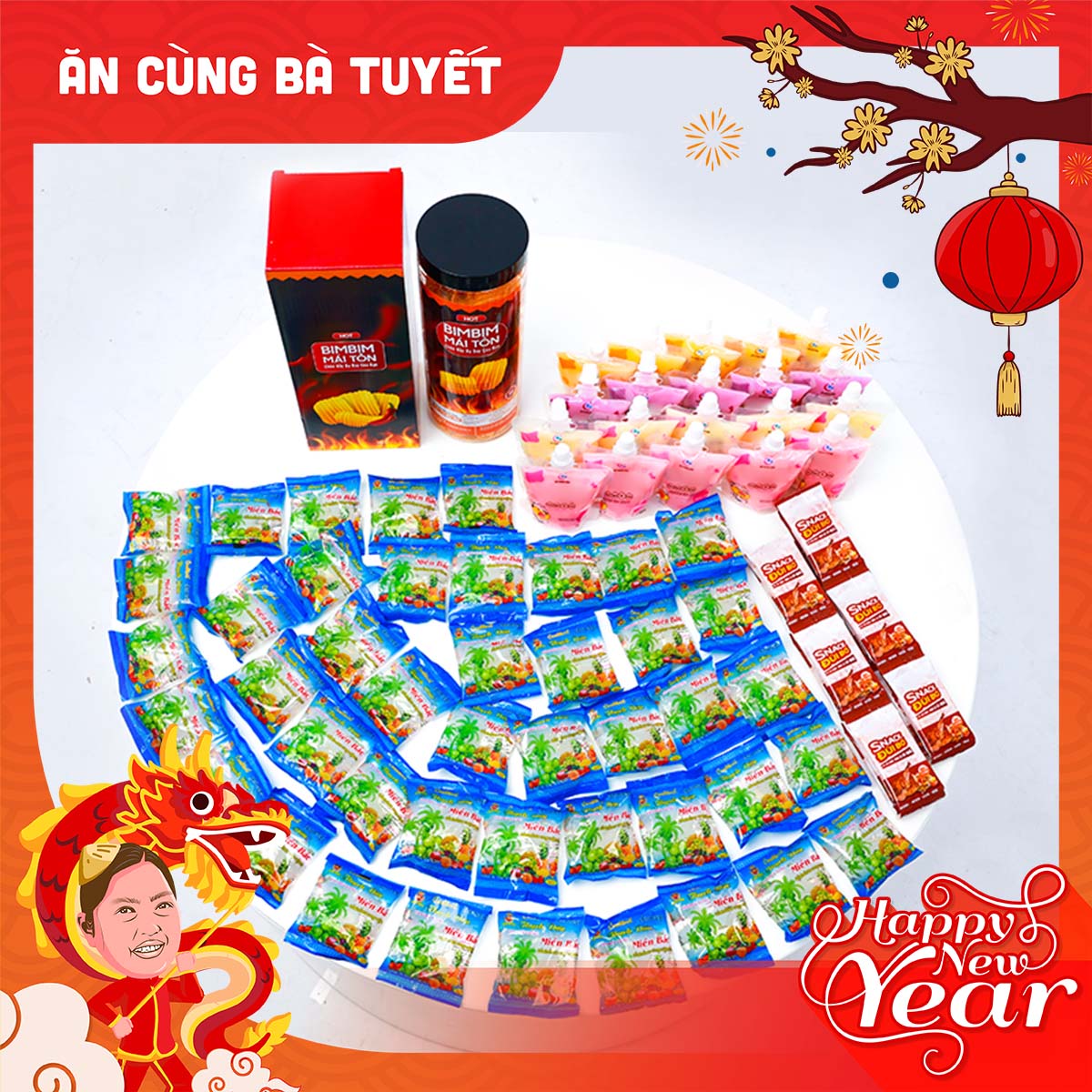 Combo combo hồi máu : bim mái tôn + 40 gói t. dừa + 20 gói s.chua