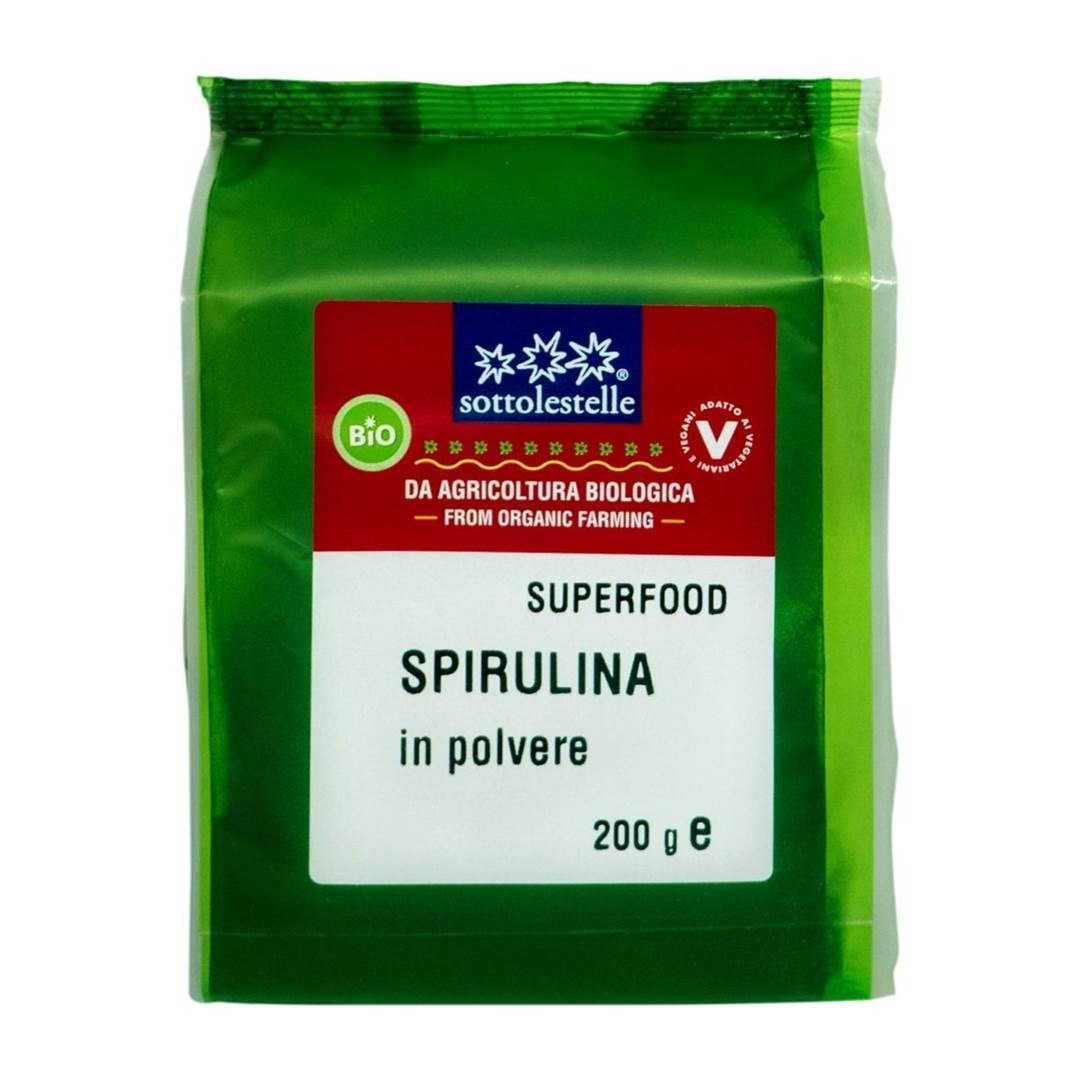 Bột tảo Spirulina hữu cơ 200g Sottolestelle