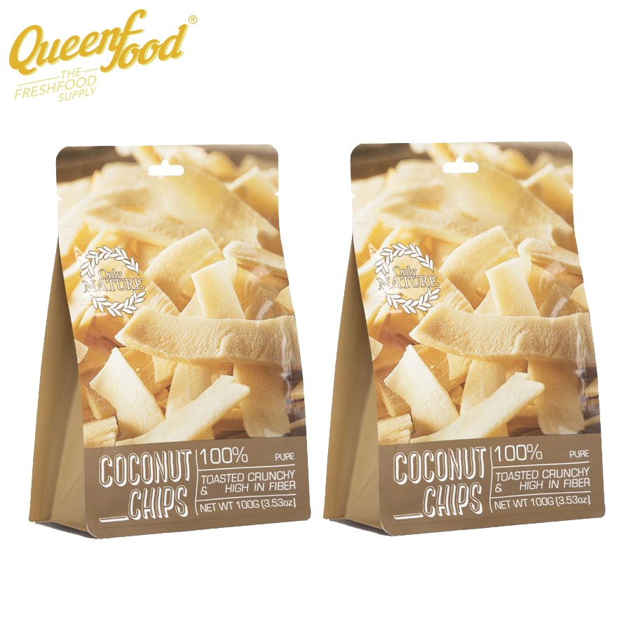 [HCM]COMBO 2 Túi Dừa Sấy Giòn Coconut Chips Only Nature (200gr/ 2 Túi)