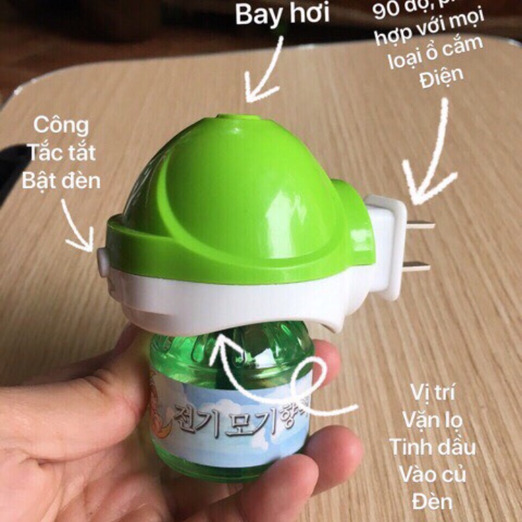 Đèn đuổi muỗi xông tinh dầu Hàn quốc