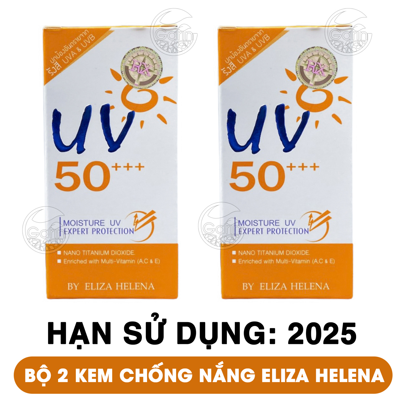 Bộ 2 hộp kem chống nắng cho da mặt và body eliza helena uv50++ Thái Lan 30g x2 dùng cho mọi loại da, da dầu, da mụn Học Viện Quân Y Việt Nam
