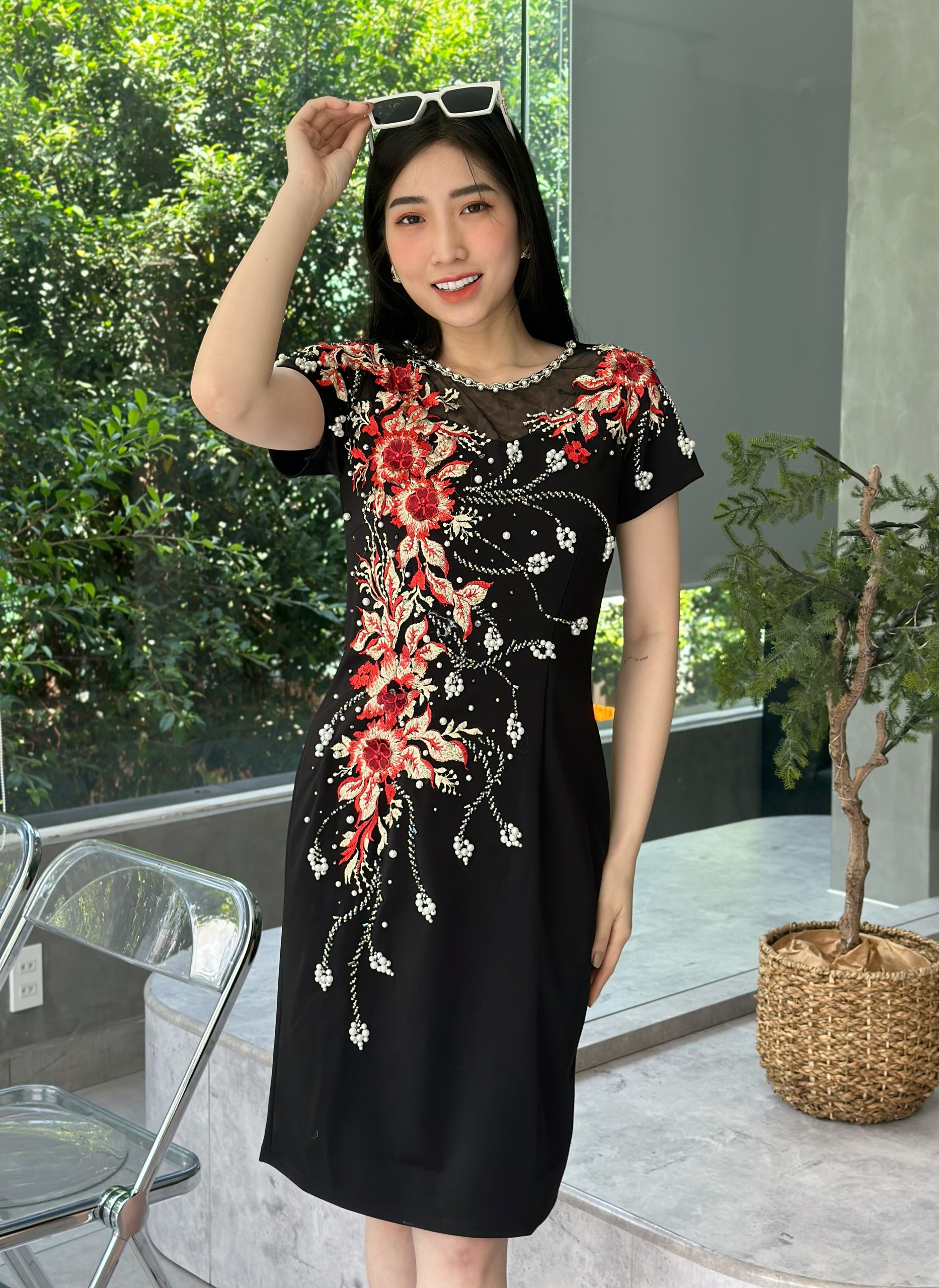 Đầm dự tiệc trung niên nữ sang trọng, cao cấp, dự tiệc, tặng mẹ