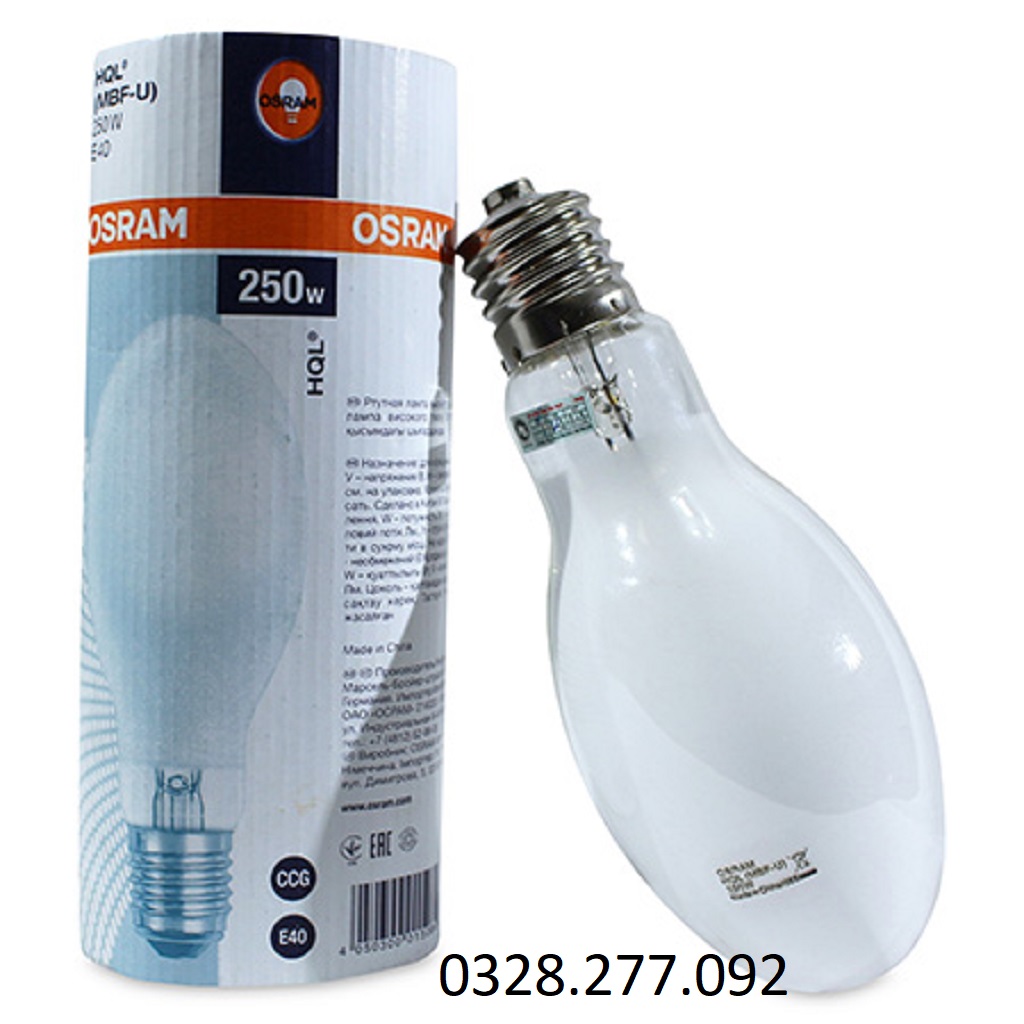 Bóng đèn cao áp thủy ngân gián tiếp Osram HQL 250