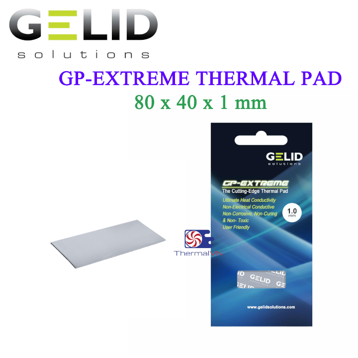 Pad tản nhiệt Gelid GP-Extreme Thermal Pad 80x40x1 mm - Tản nhiệt cao cấp cho người dùng