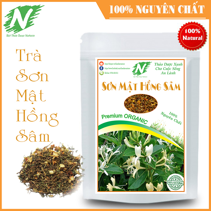 Trà sơn mật hồng sâm 100g