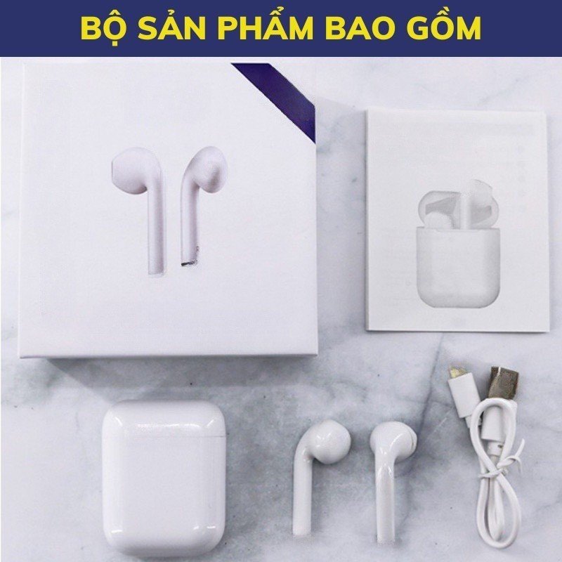Tai nghe bluetooth i12 tws 5.0 tai nghe i12 không dây bản quốc tế âm thanh chuẩn hifi