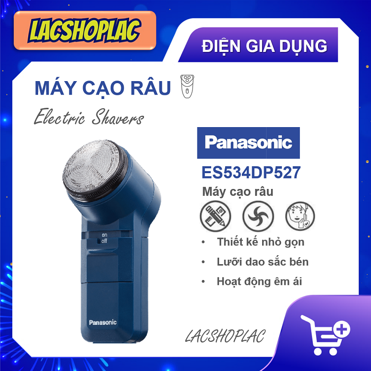 Máy Cạo Râu Panasonic ES534 Đời Mới Xuất Xứ Thái Lan ( dùng pin AA ) - Hàng Chính hãng - Bảo Hành Chính Hãng 12 Tháng