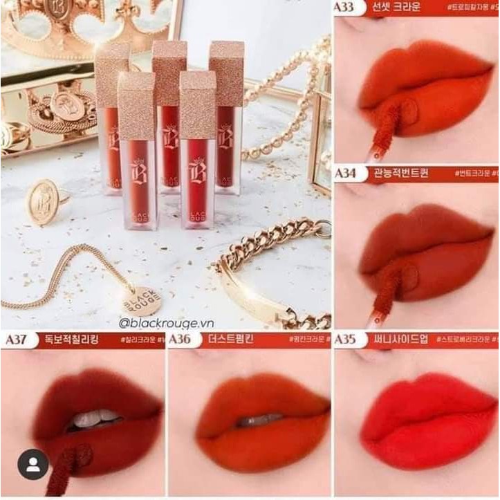 Sẵn son kem lì black rouge ver7