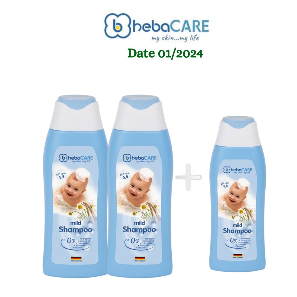 Mua 2 tặng 1 Dầu gội Hebacare mild Shampoo cho bé 250ml