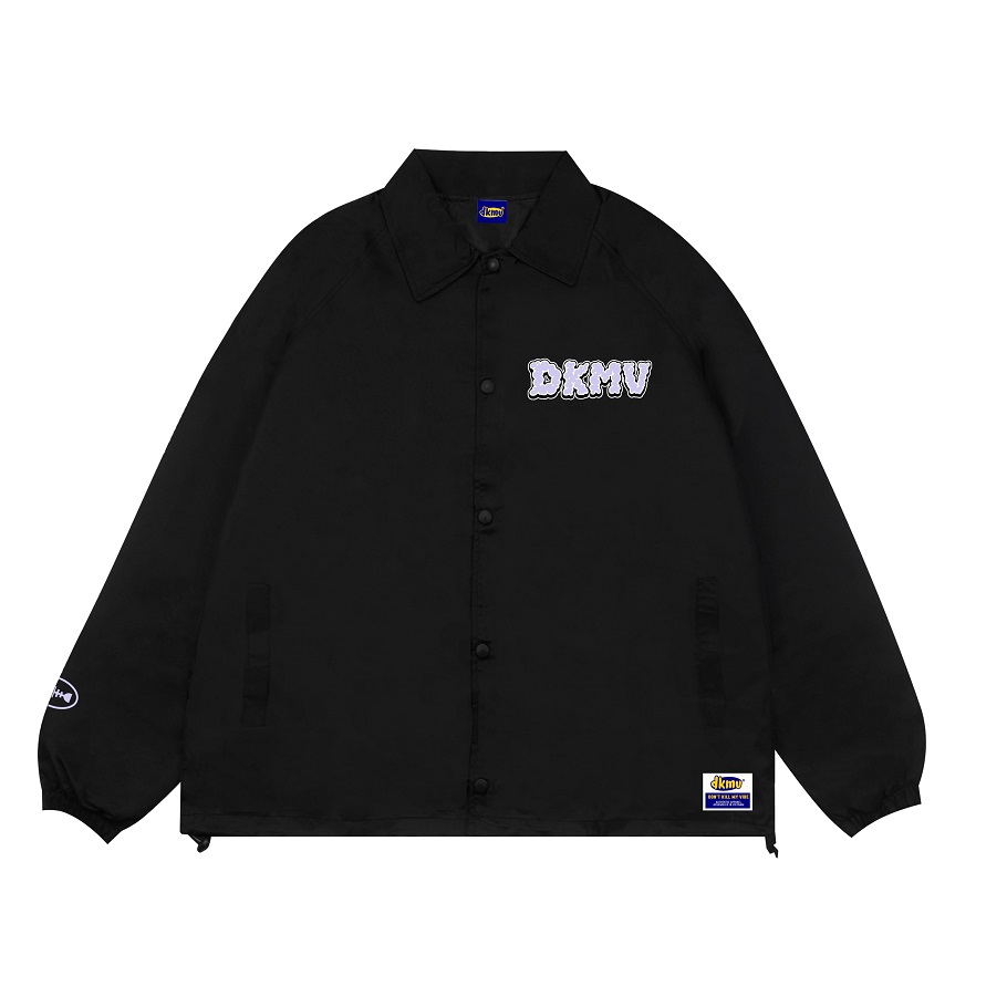 Áo khoác dù nữ hai lớp màu đen dkmv jacket chill | k06-ak2