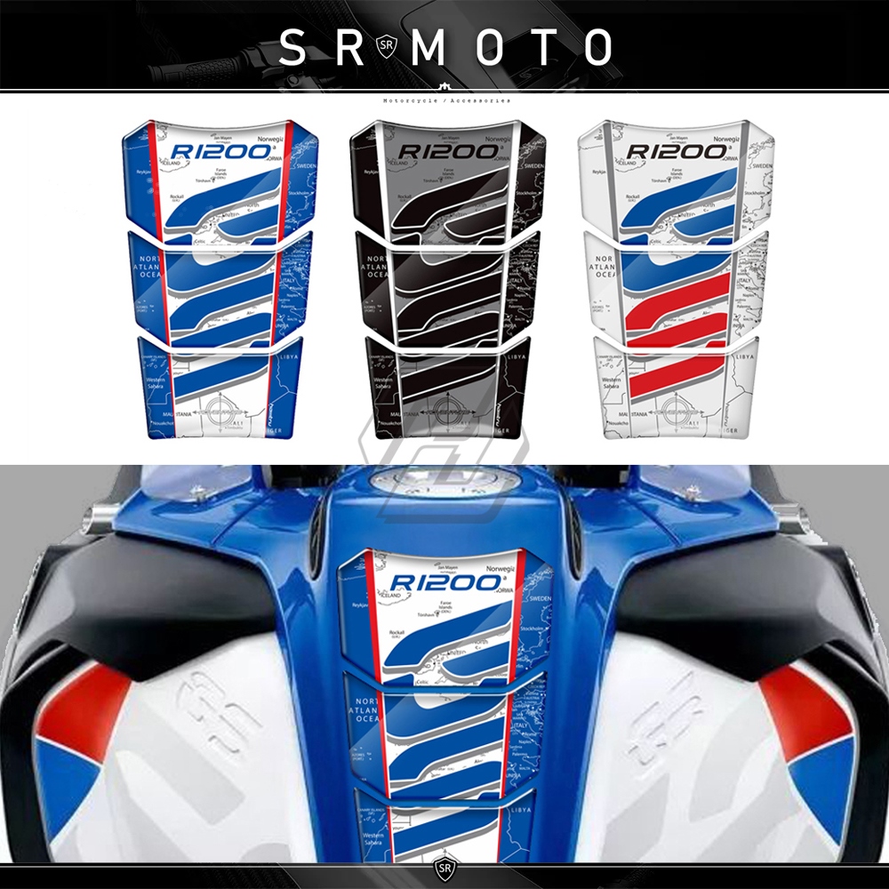 ▨◘❒ For BMW R1200GS Adventure LC 2014-2019 3D Resin Motorcycle Tank Pad Protector