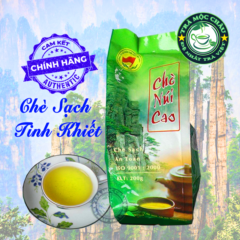 Chè núi cao mộc châu - trà sạch tinh khiết - trà mộc châu đặc sản 200g