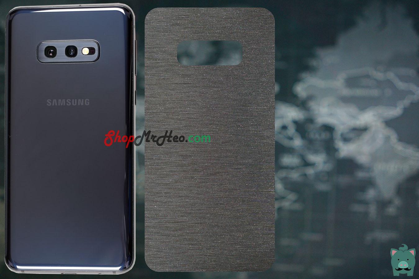 [HCM]Skin Dán Mặt Sau Lưng Vân Nhôm Samsung Galaxy S10e - nhiều màu