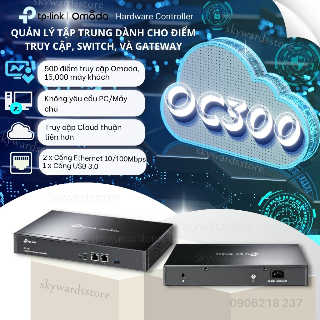 Thiết bị quản lý tập trung omada hardware controller tp-link oc300