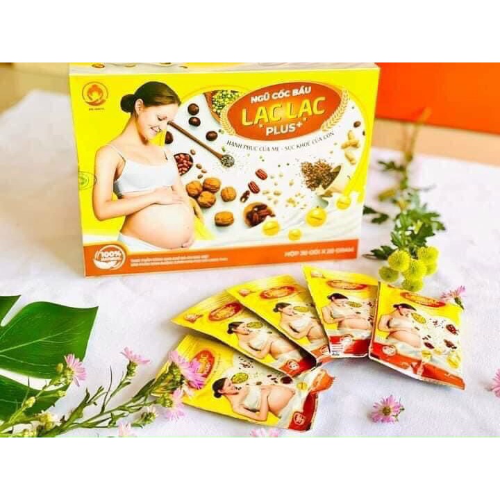 Ngũ cốc Bầu lạc lạc plus , Chống nghén hiệu quả 36 loại hạt không đậu nành -thai tăng cân tốt vào con không vào mẹ (Hộp 30gói) - Ngũ cốc Lạc Lạc cho mẹ bầu- Ngũ cốc Bà bầu lạc lạc - ngũ cốc bà bầu lạc lạc