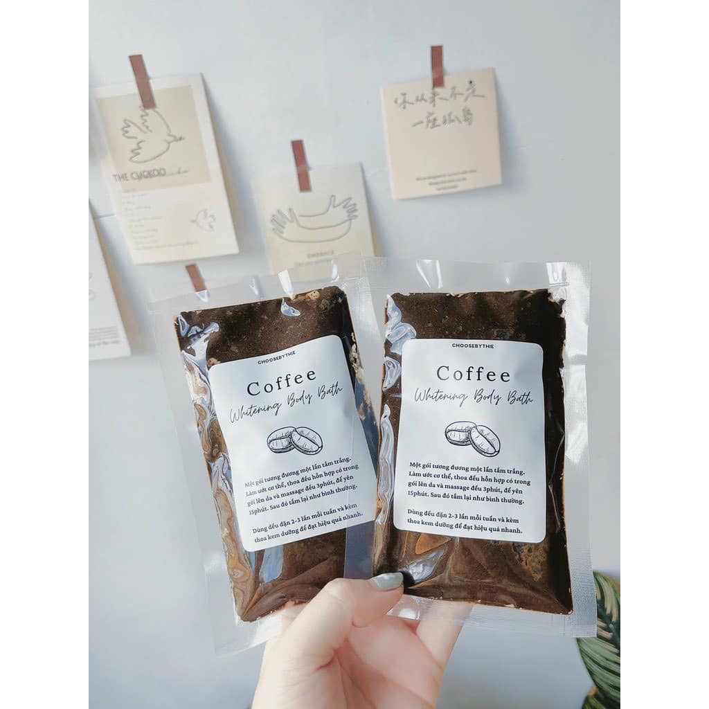 Ủ trắng Coffee thiên nhiên sử dụng 1 lần tiện lợi