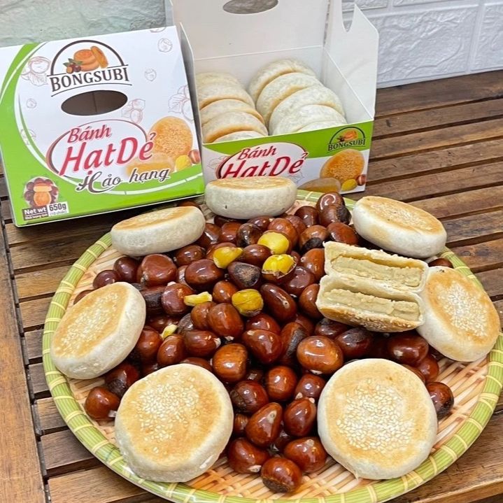 Bánh Hạt Dẻ Đặc Sản Sapa Bongsubi Loại Hộp Xanh Đặc Biệt Và Loại Hộp Xanh Hảo Hạng Hộp 10 Cái Có Hút Chân Không