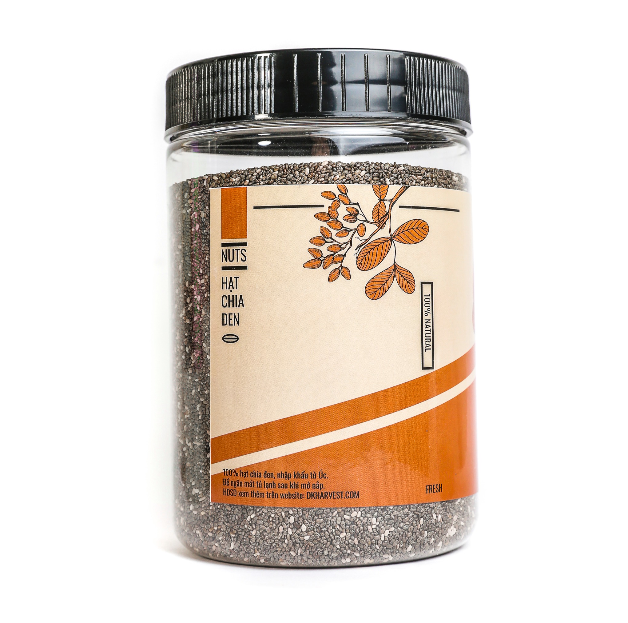 Hạt Chia Đen DK Harvest (Nhập Khẩu Uc) - Hàng loại 1 - 500g