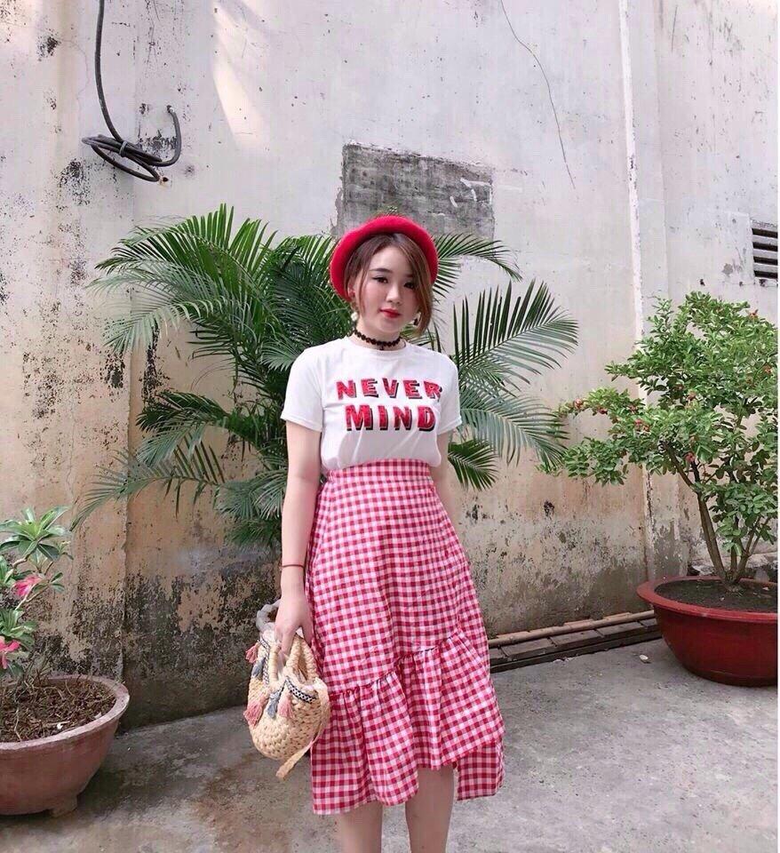 Set áo thun kèm váy dễ thương thời trang nik fashion
