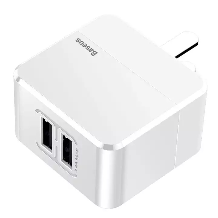 Củ sạc nhanh đa năng 2 cổng USB Mini Square Dual-U Chager