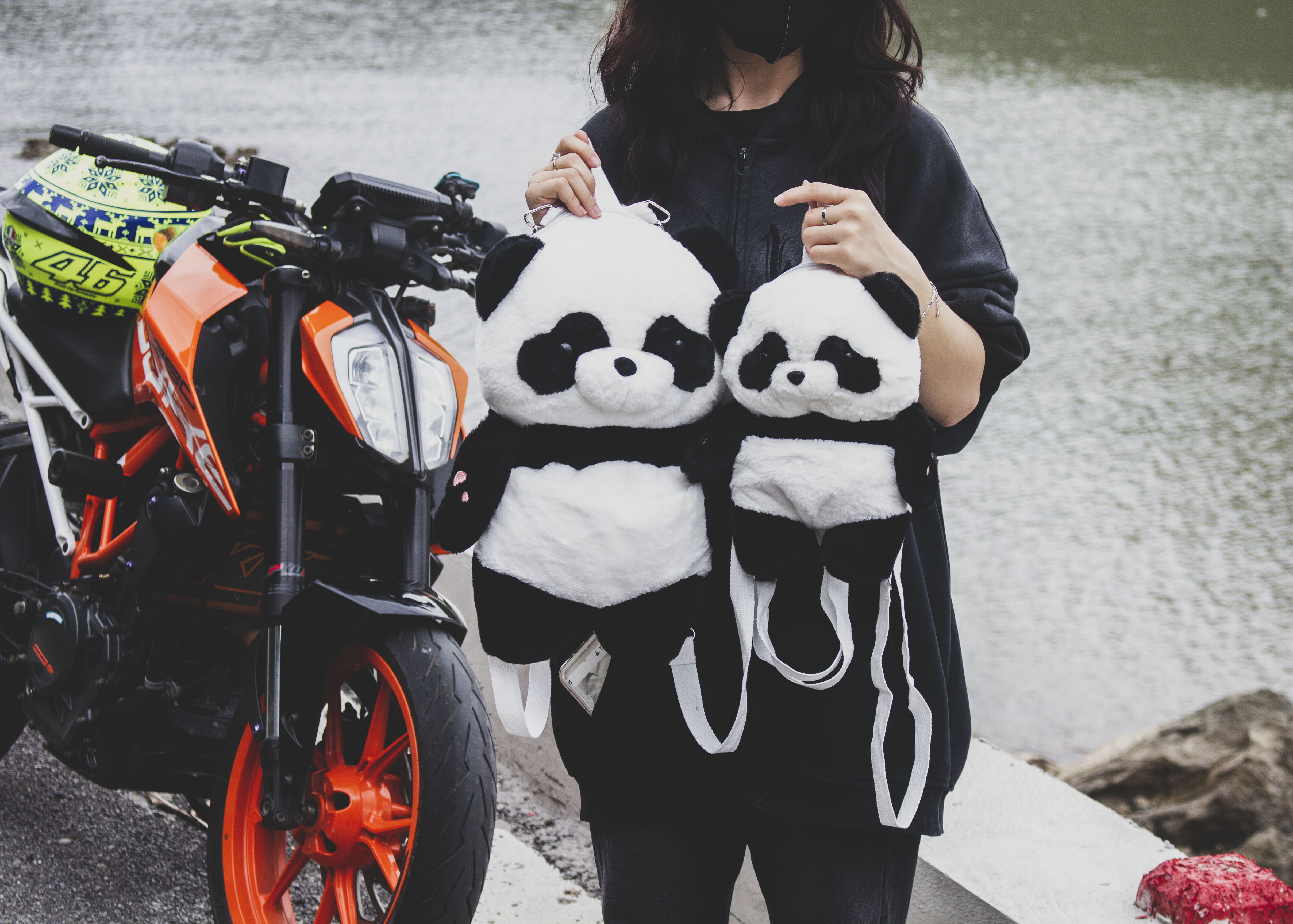 Balo Gấu Trúc Panda Nhồi Bông Dễ Thương