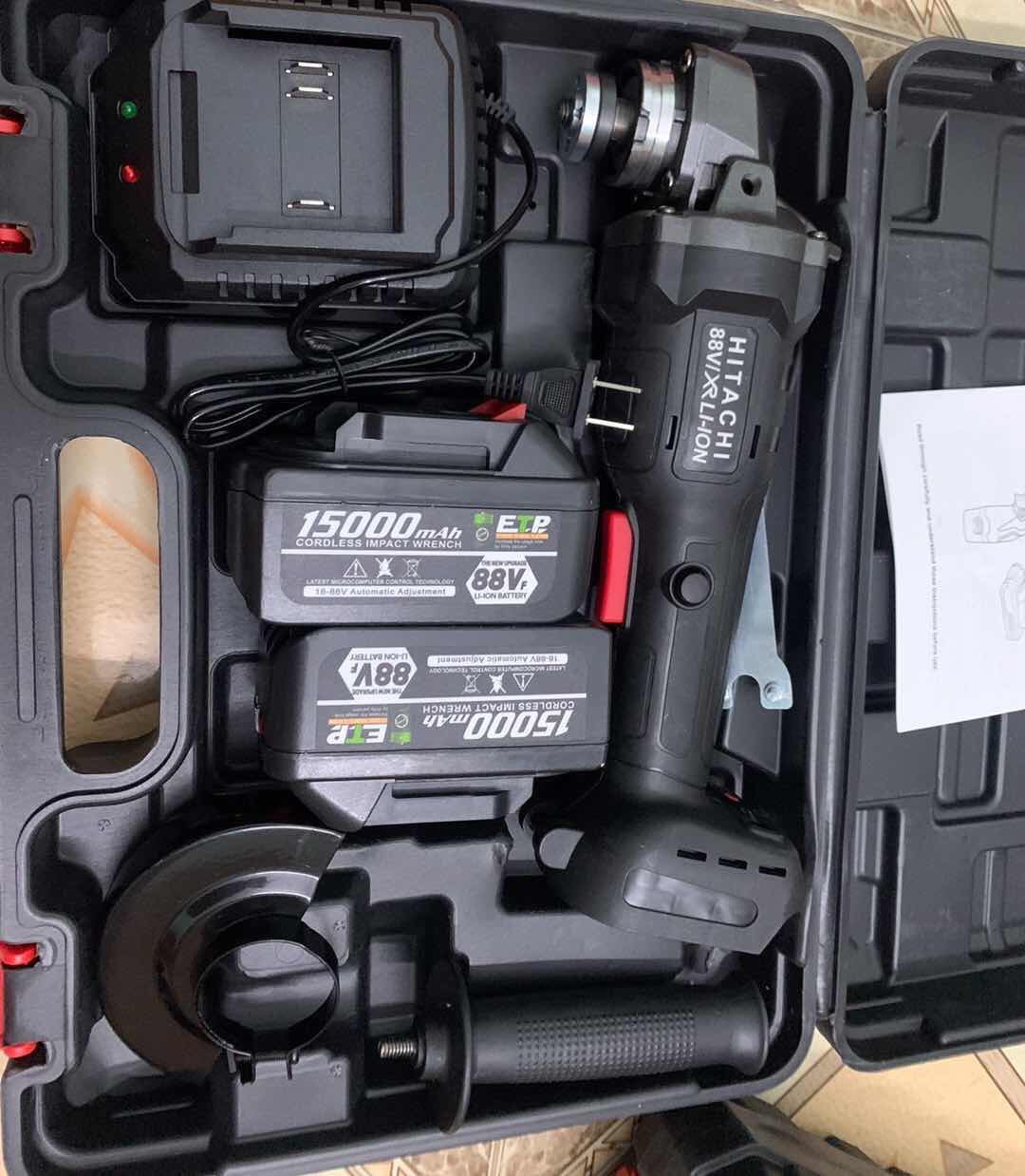 Máy mài pin HiTaChi Máy cắt dùng pin 88V kèm 2 pin