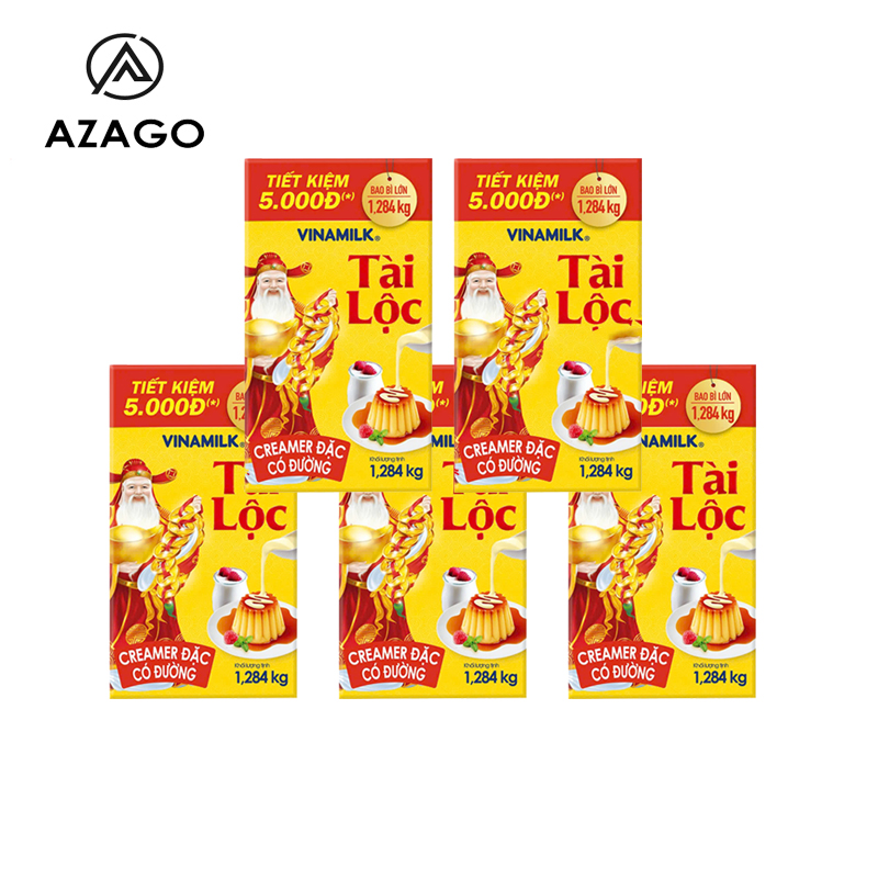  Combo 05 hộp Sữa đặc Vinamilk Tài Lộc 1284g - AZAGO 