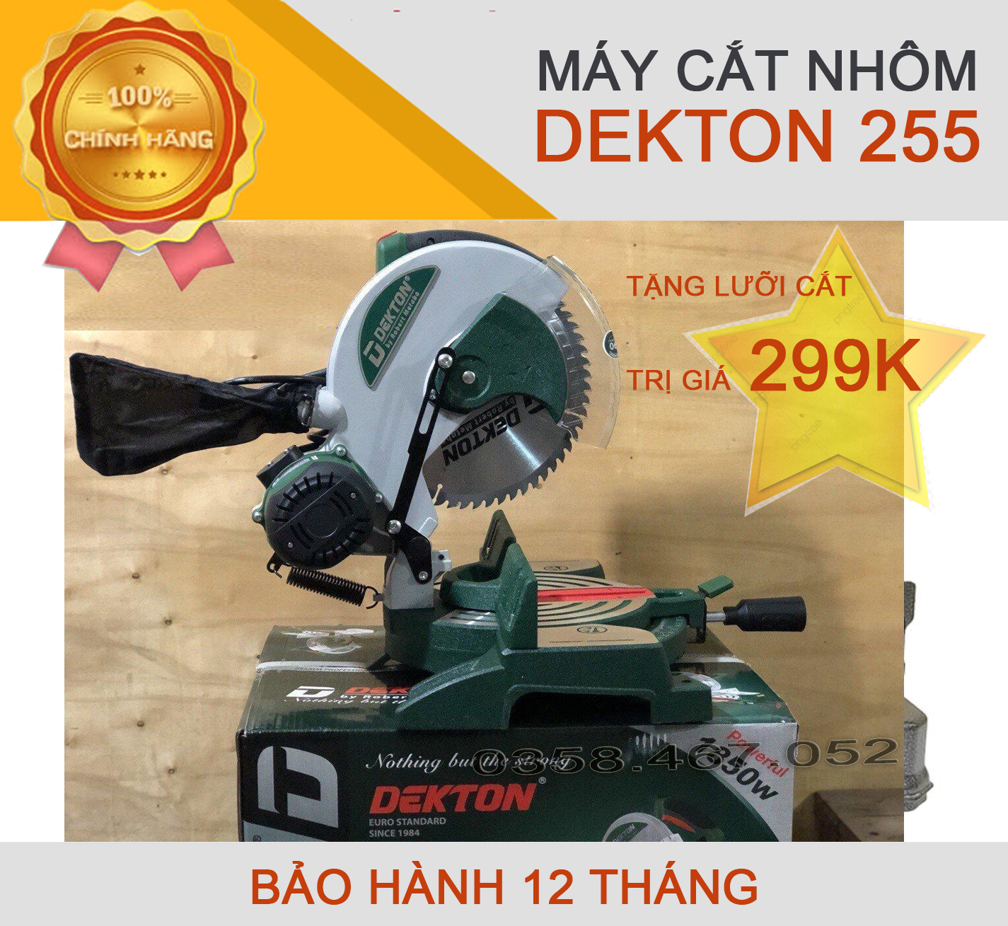 MÁY CẮT NHÔM 255, TẶNG KÈM LƯỠI 299K