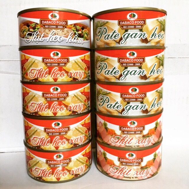 COMBO 10 THỊT HỘP MIX 4 VỊ- CÔNG TY DABACO FOOD