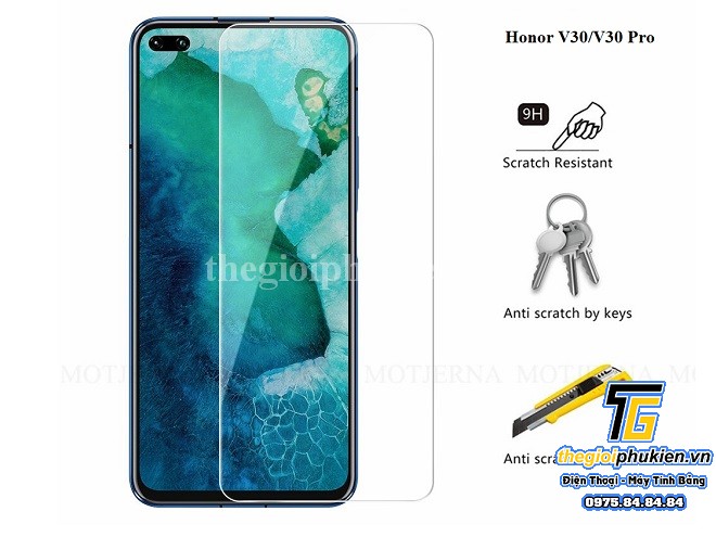 Tấm dán kính cường lực Huawei Honor V30, V30 Pro chống xước, chống vỡ màn hình