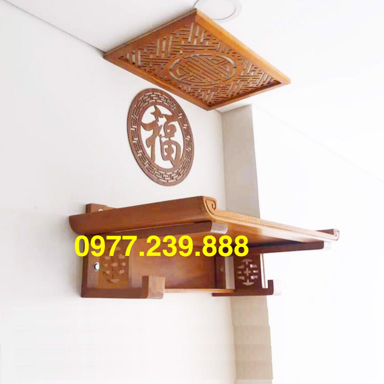 Bàn thờ gỗ sồi 81cm