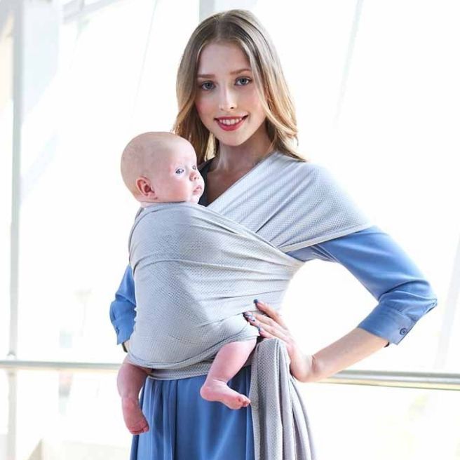 địu kangaroo, địu vải moby wrap cotton 4 chiều cao cấp!