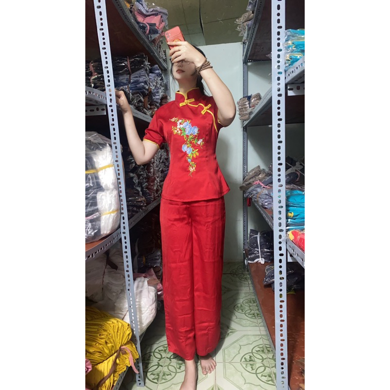 Đồ lam đi chùa- cổ tàu