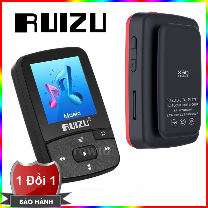 Ruizu X50 Lossless Music Player and Bluetooth Receiver