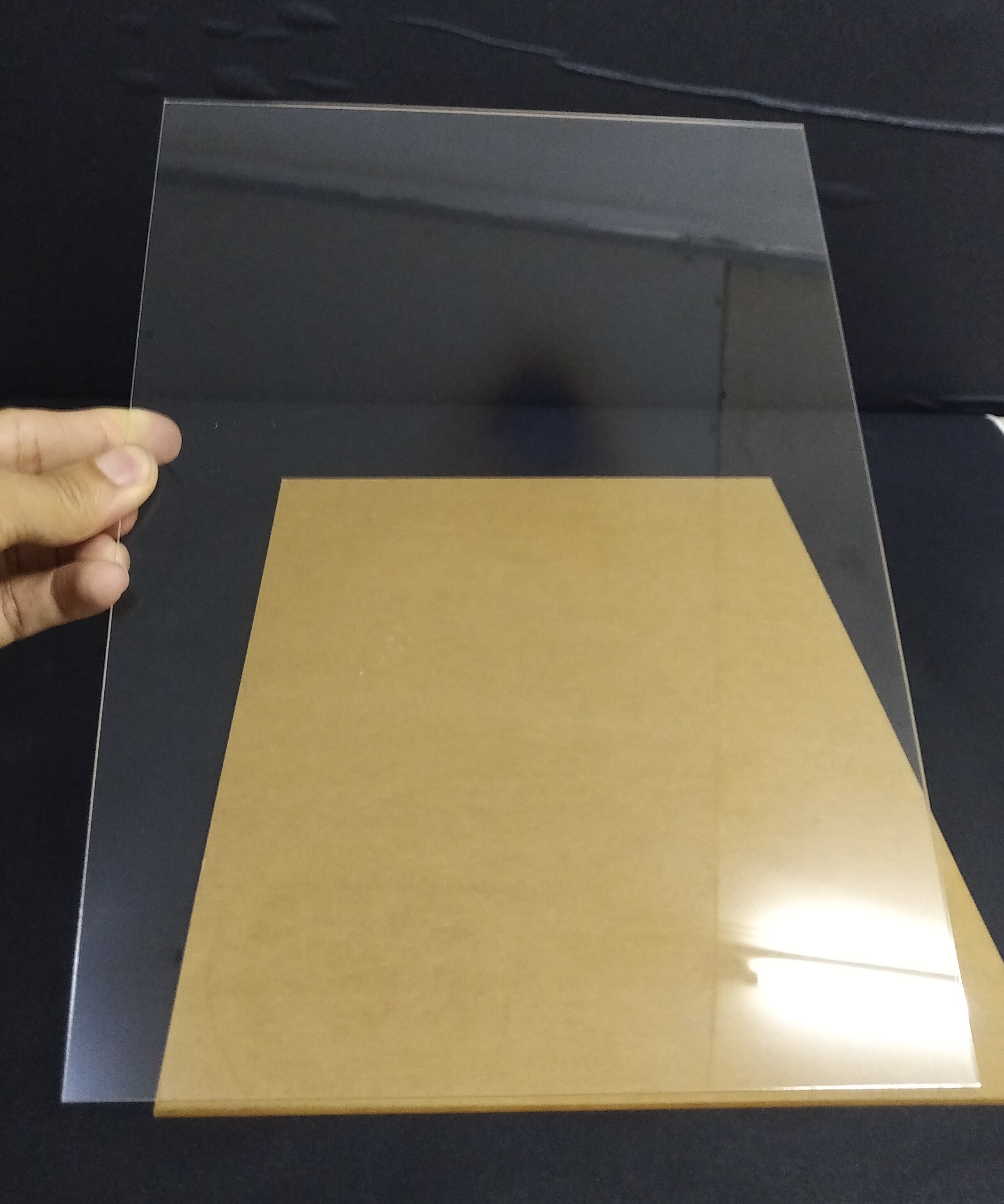 Bộ 2 tấm nhựa mica trong 40x40cm dày 2.8mm PS