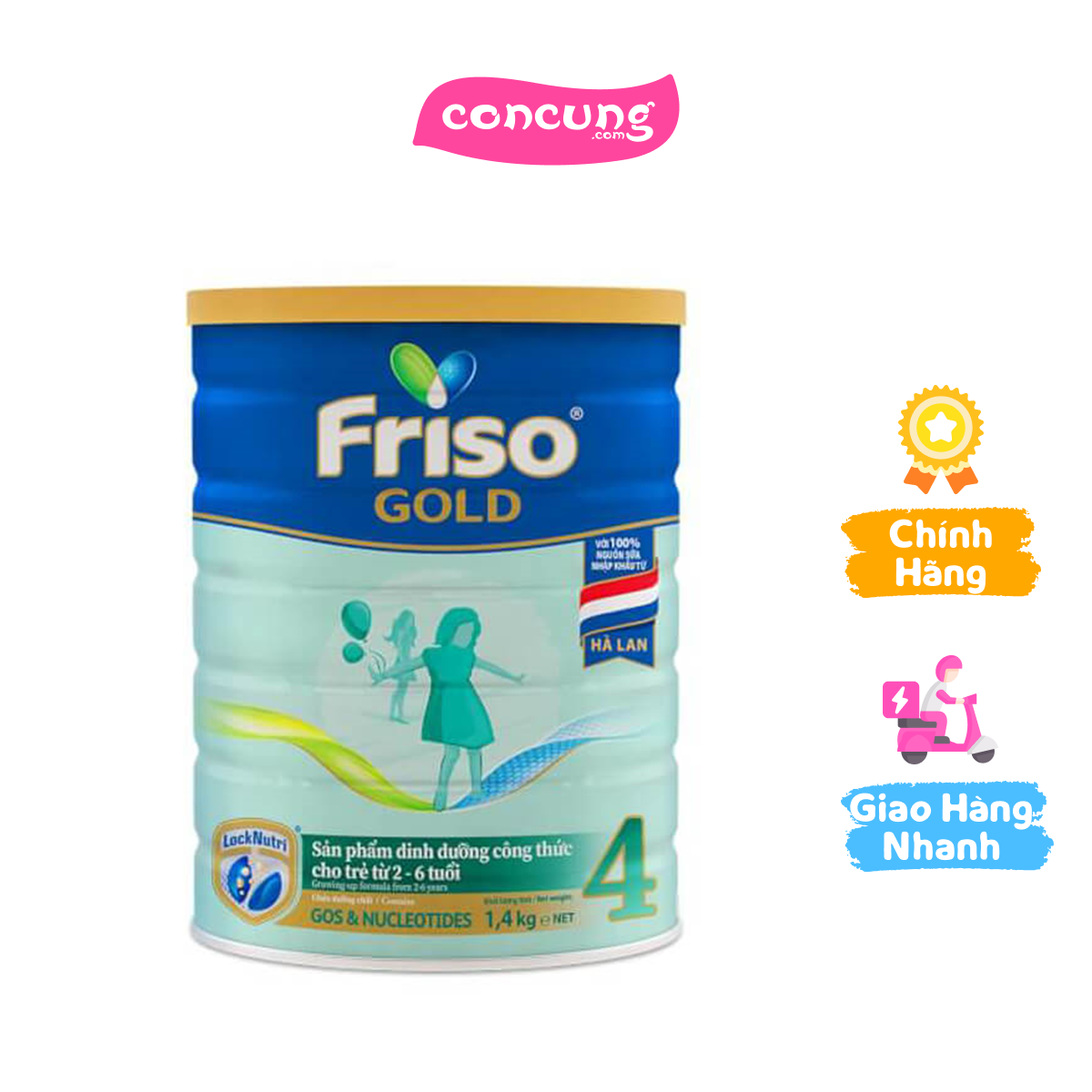 Friso Gold 4, 2 - 6 tuổi 1400gr
