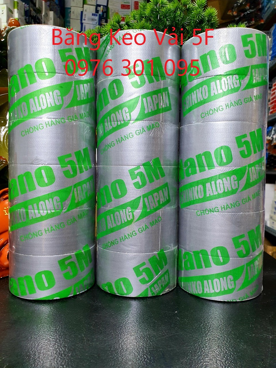 Băng keo vải màu xám - 5f